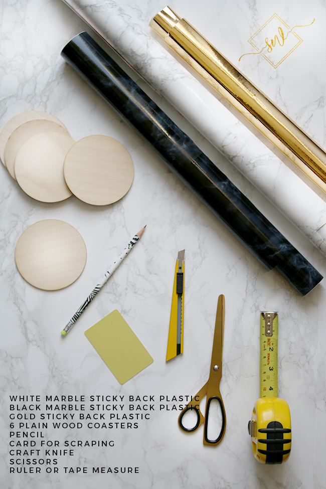diy-marble-and-gold-coasters-materials